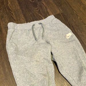 Grey Nike sweatpants